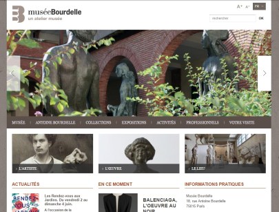 Page d'accueil Musée Bourdelle